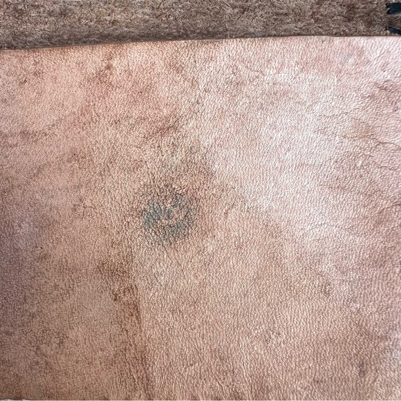 VTG Tooled Leather Boho Wallet Monogram R Whipstitch Trim Multi-Compartmental - Picture 13 of 15